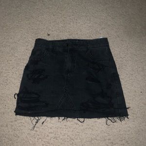 Black Hollister Jean Skirt